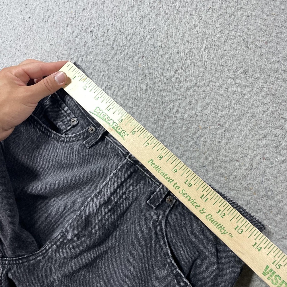 Levis Premium 80s Mom Jeans Womens 26 Charcoal High Rise Relaxed 26x30 Denim - Picture 3 of 12